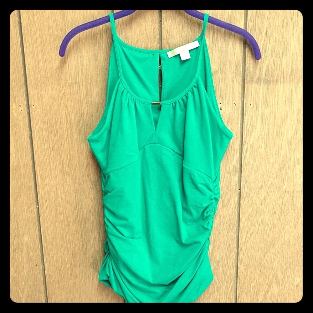 Small, Boston Proper Sexy Tank With Ruched Sides.